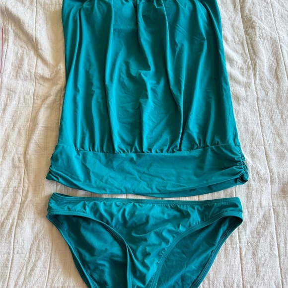 Source Unknown Other - Teal Tankini Swimsuit Set